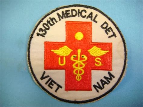Vietnam War Patch Us Army 130th Medical Detachment 1098 Picclick