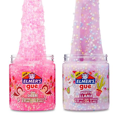 Elmers Gue Premade Animal Party Variety Scented Crunchy Slime And