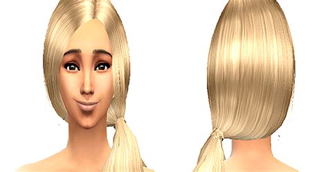 Sims 4 Ccs The Best Nouk Not Another Ponytail Conversion By Atomic Sims
