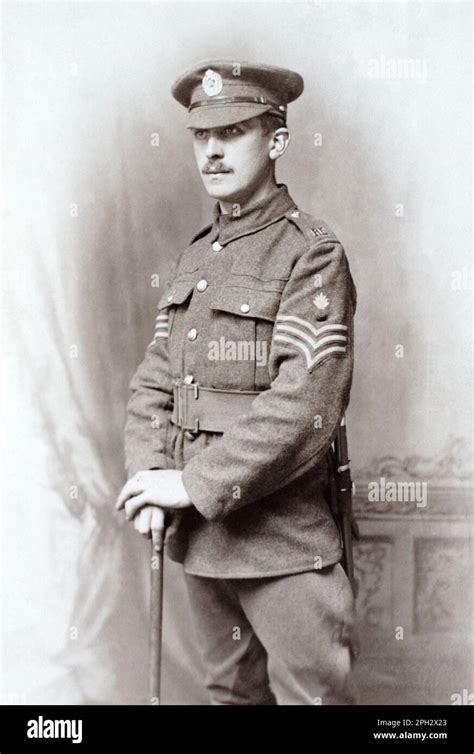 First World War Era Portrait A British Soldier A Sergeant In The Royal