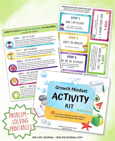 The Growth Minds Activity Kit With Instructions And Printables