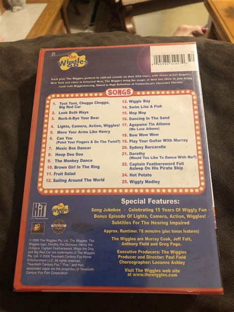 Wiggles Wiggledancing Live In The Usa Dvd 2006 For Sale Online