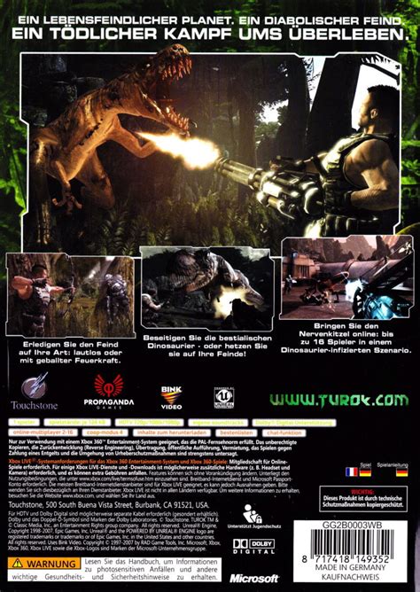 Turok 2008 Xbox 360 Box Cover Art Mobygames