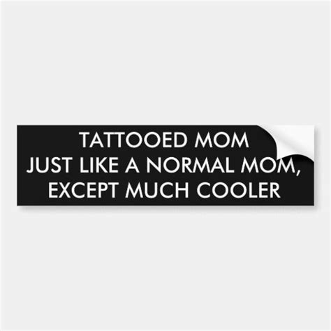 Tattooed Mom Bumper Sticker Zazzle