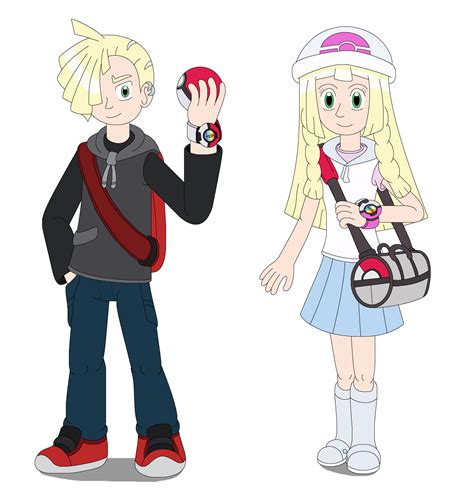 Gladion And Lillie The Pokemon Trainers By Mcsaurus On Deviantart