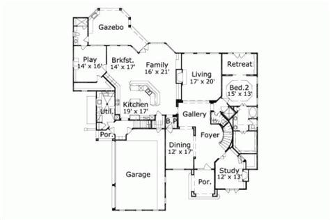 Luxury Style House Plans 6166 Square Foot Home 2 Story 6 Bedroom
