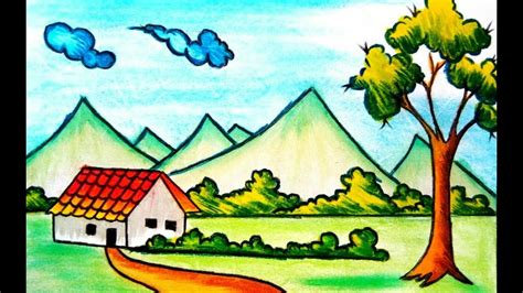 Village Scene Drawing At Explore Collection Of