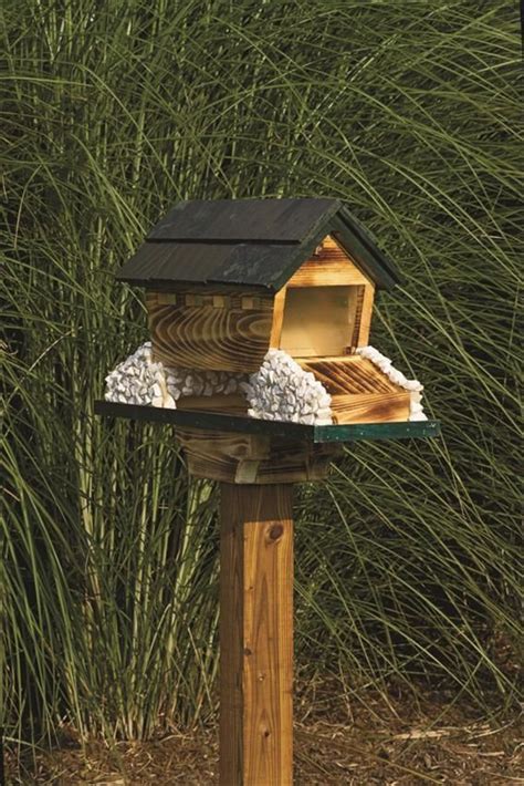 Amish Covered Bridge Garden Bird Feeder Outdoor Accents Collection Add