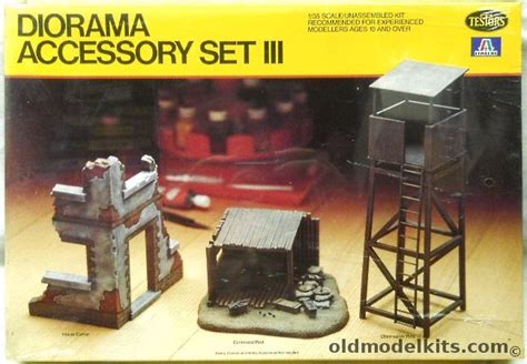 Testors 1 35 Diorama Accessory Set III Command Post With Accessories