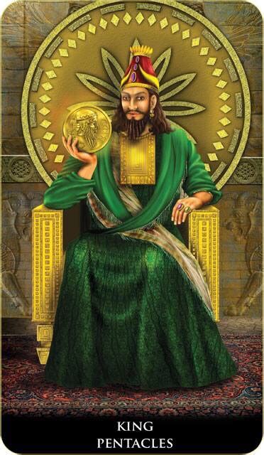 In italian and spanish playing cards, the king immediately outranks the knight. Featured Card of the Day - King of Pentacles - New ...