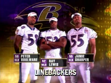 2000 Champion Defense Linebackers Ravens
