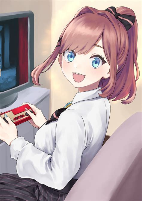 Animated Girl In Game Anime Girl