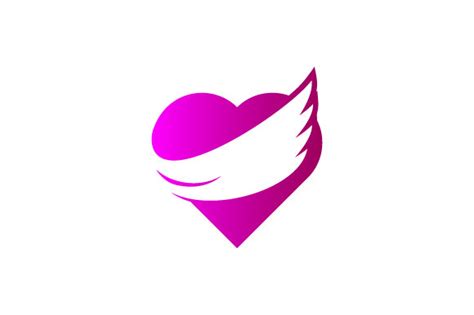 Love Heart Wing Logo Graphic By Hartgraphic · Creative Fabrica