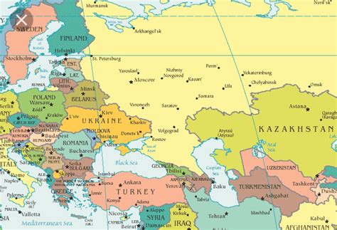 Eastern Europe And Russia Eastern Europe Map Eastern Europe Europe Map
