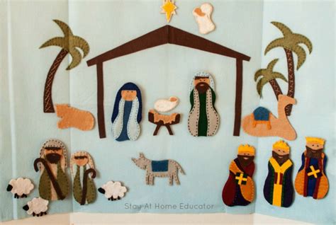 Make Your Own Felt Nativity Story With This Free Felt Nativity Template