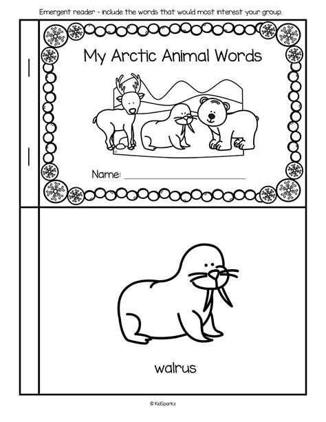 Arctic Animal Worksheets For Preschoolers