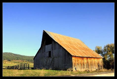 Another Of Idahos Great Old Barns Graces New Meadows ~photo By Gail