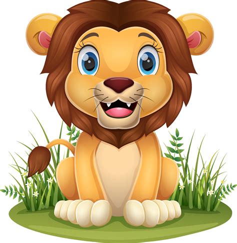 Baby Lion Vector Art Icons And Graphics For Free Download