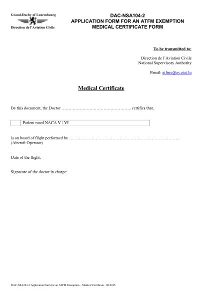 Australian Doctors Certificate Template