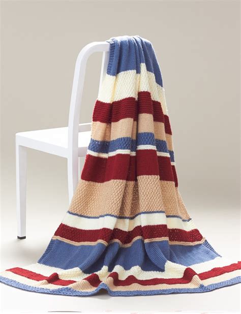 Nantucket Afghan Patterns Yarnspirations Blanket Knitting