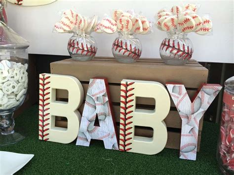If you have access to the backyard, set up a game of backyard. Classic Baseball Baby Shower - Baby Shower Ideas - Themes ...