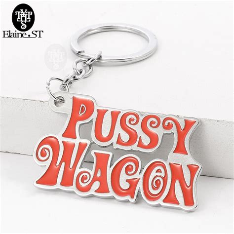 Zinc Alloy Pussy Wagon Keychain Pussy Wagon Key Chains Kill Bill Pussy Wagon Key Chains