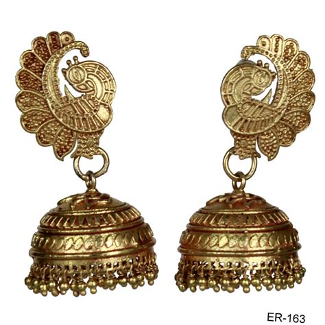 Brass And Alloy Golden Oxidized Gold Polished Jewellery 1 Pair At Rs 165