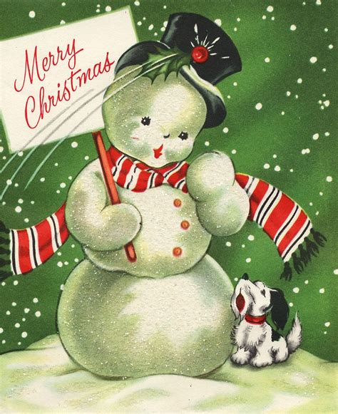 Vintage Card Merry Christmas Vintage Vintage Christmas Cards Retro