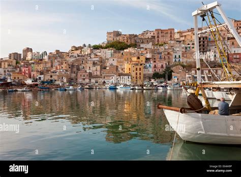 Harbour Sciacca Sicily Italy Stock Photo Alamy