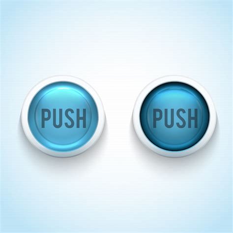 Premium Vector Isolated Push Buttons