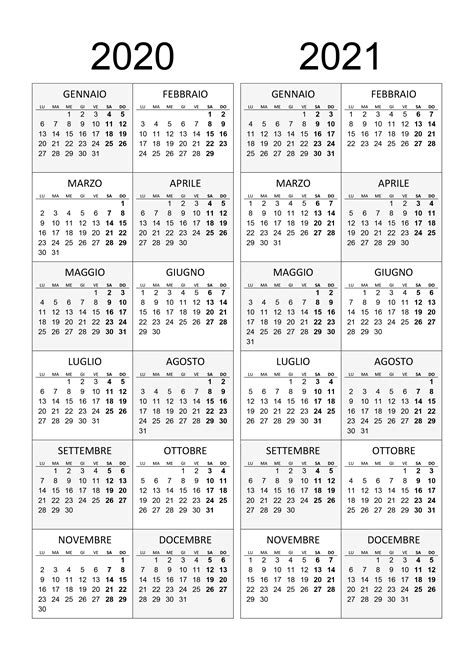 2021 Annuale Calendario 2021 Con Settimane Excel Calendario May 2021