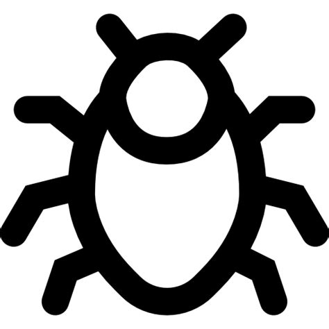 Bug Basic Black Outline Icon