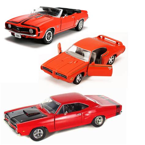 Best Of 1960s Muscle Cars Diecast Set 96 Set Of Three 124 Scale