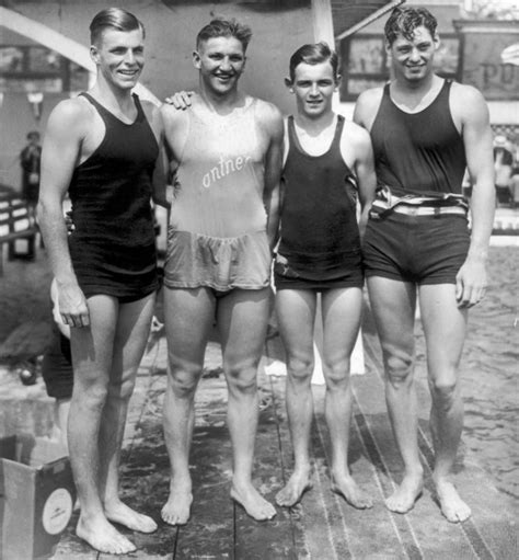 four of the best american swimmers before the 1928 olympic games of amsterdam clarence crabbe