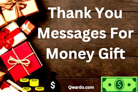 30 Thank You Messages And Wishes For Money Gift Qwardo