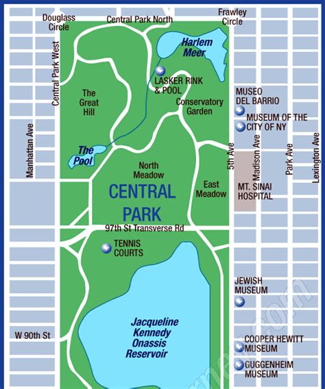 Central Park New York Map Pdf Topographic Map