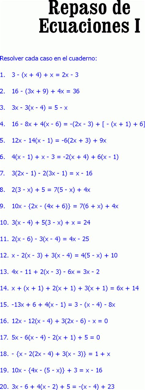 Ejemplos Y Ejercicios De Álgebra Y MatemÁticas De Sexto Grado De