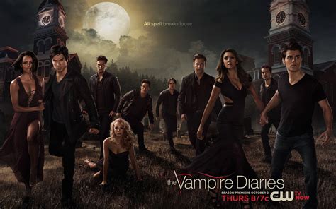 Vampire Diaries Whole Cast Wallpaper