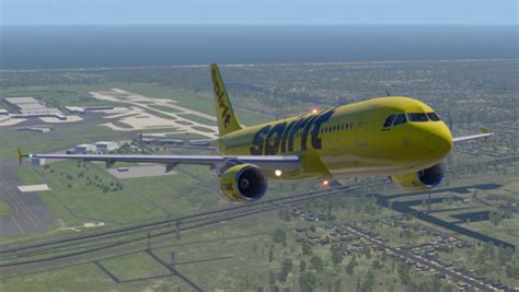 Spirit Airlines Yellow Flightfactor A320 Ultimate Aircraft Skins