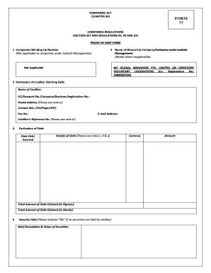 There is no need to attach them now but the insolvency practitioner may call for any document or evidence to. Form 77 - Fill Online, Printable, Fillable, Blank | PDFfiller