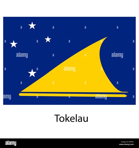 Flag Of The Country Tokelau Vector Illustration Stock Photo Alamy