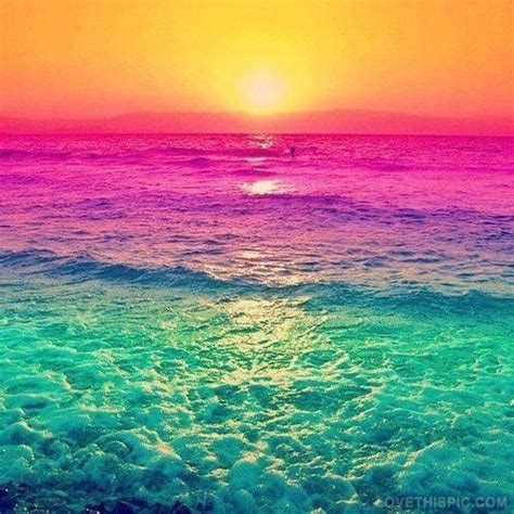 Colorful Ocean Colorful Ocean Cool Cunset Ocean Pictures Colorful
