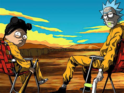 1600x1200 Rick And Morty Breaking Bad 4k Wallpaper1600x1200 Resolution