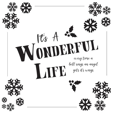 Its A Wonderful Life 7 X 7 Svg And Png Etsy