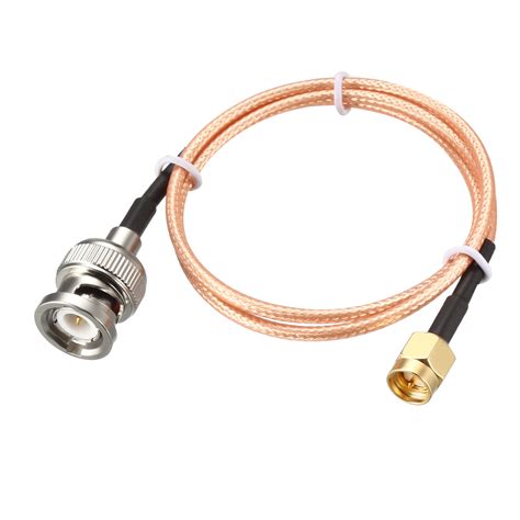 Rg316 Coaxial Cable With Bnc Male To Sma Male Connectors 50 Ohm 1 5 Ft