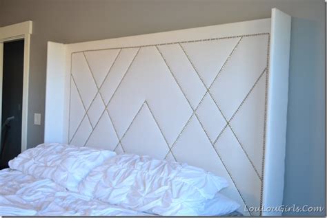 West Elm Inspired Diy Upholstered Headboard With Nail Head Trim Lou