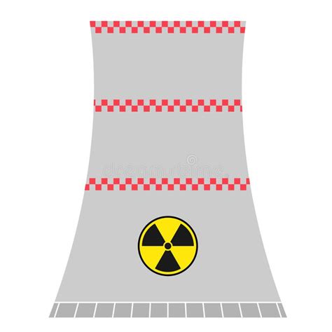 Cooling Tower Of Nuclear Power Plant Stock Vector Illustration Of