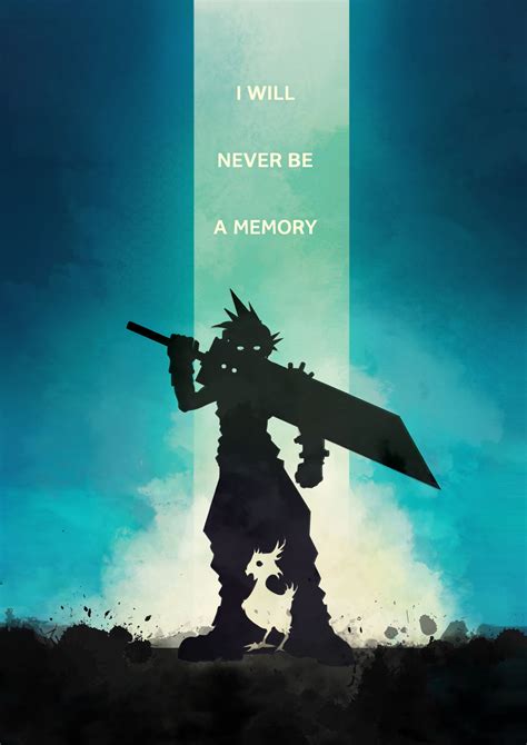 Remake Poster Cloud Final Fantasy Vii Final Fantasy Artwork Final