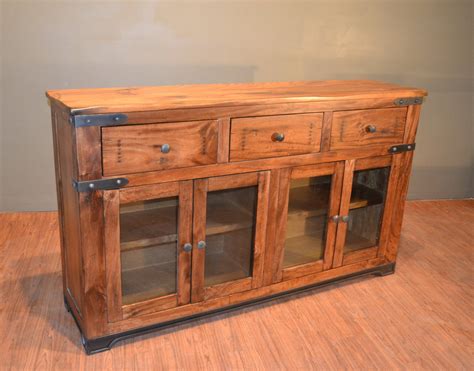 Check spelling or type a new query. Rustic Solid Wood Sideboard Buffet / Console Table / Media TV
