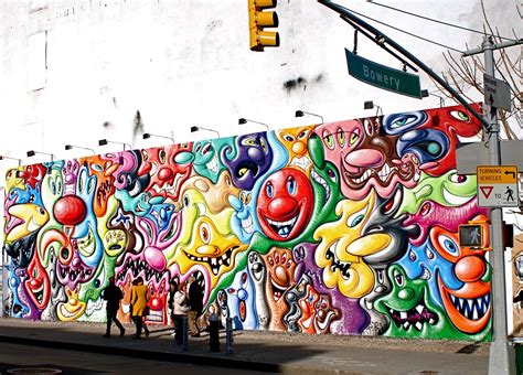 Nyc ♥ Nyc Kenny Scharf Mural On Houston And Bowery